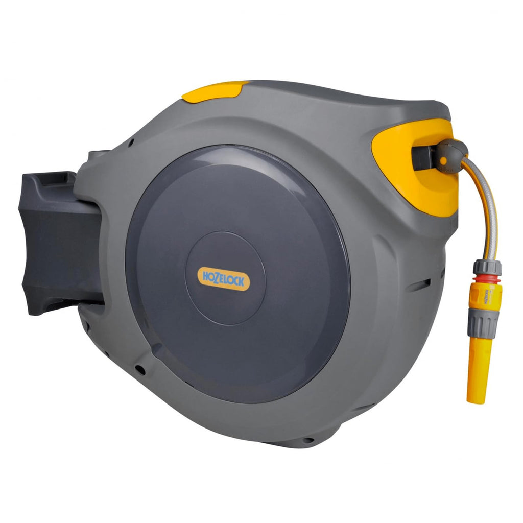 40m Wall Mounted Auto Retractable Garden Hose Reel with 180° Pivot