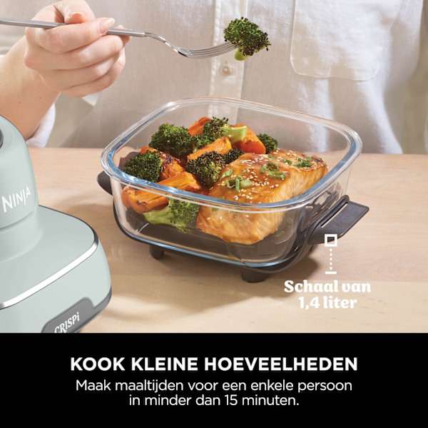 Ninja CRISPi 4-in-1 Airfryer met glazen vershoudschalen - Groen - FN101EUSG