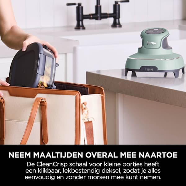Ninja CRISPi 4-in-1 Airfryer met glazen vershoudschalen - Groen - FN101EUSG