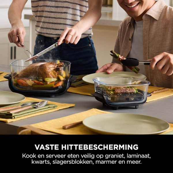 Ninja CRISPi 4-in-1 Airfryer met glazen vershoudschalen - Grijs - FN101EUST