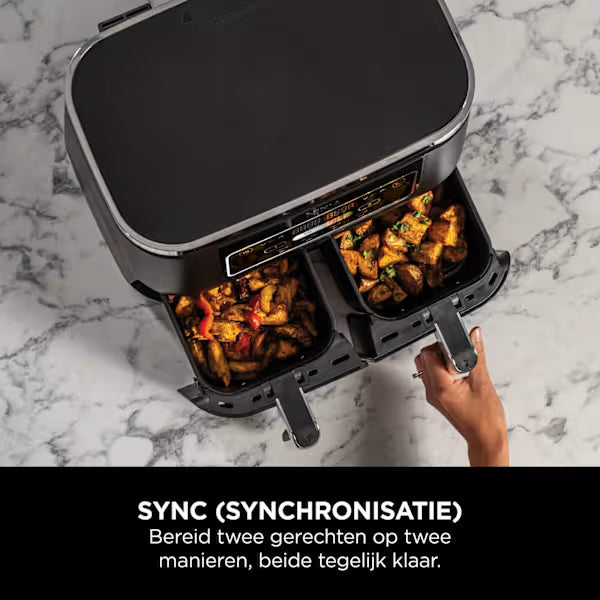 Ninja Foodi Dual Zone Airfryer met 2 lades en 4 functies - 7.6L - AF200EU